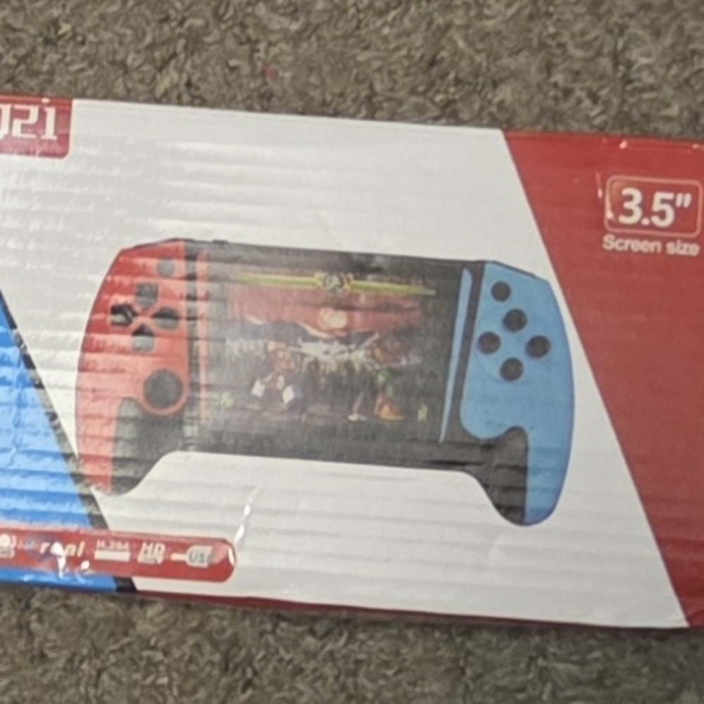 Handheld Gaming Console - Red and Blue